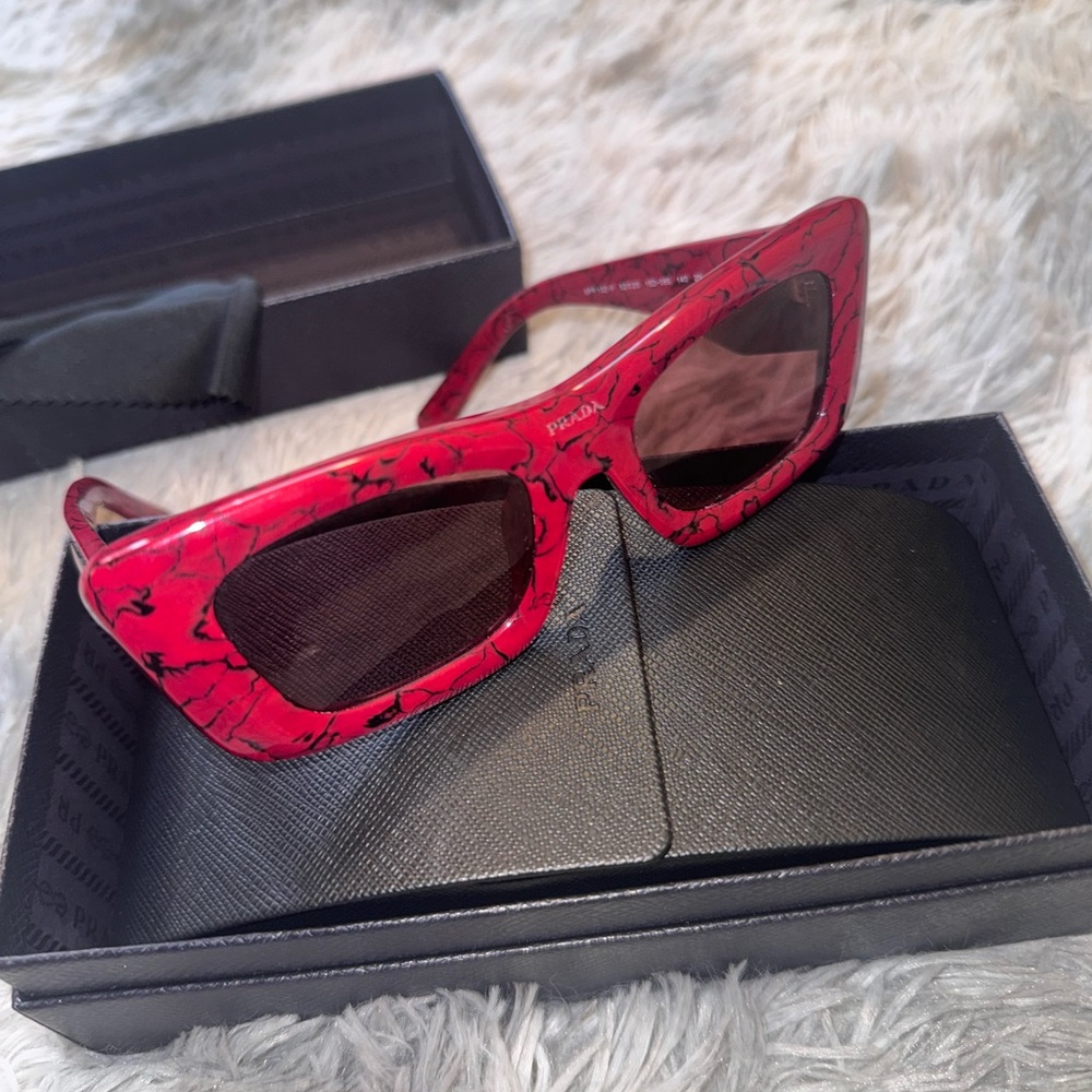 Prada Red Sunglasses